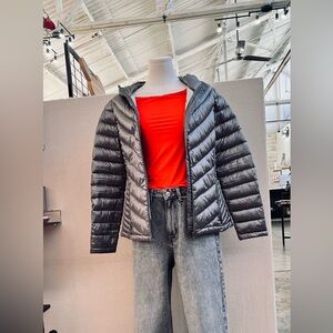 Calvin Klein Silver Puffer Jacket